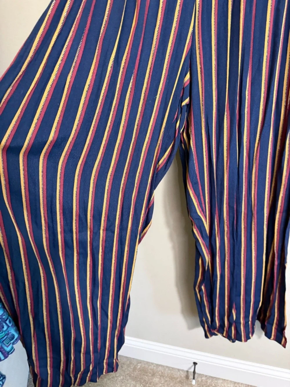 Plenty by Tracy Reese Striped Wide Leg Tie Waist Jumpsuit XS